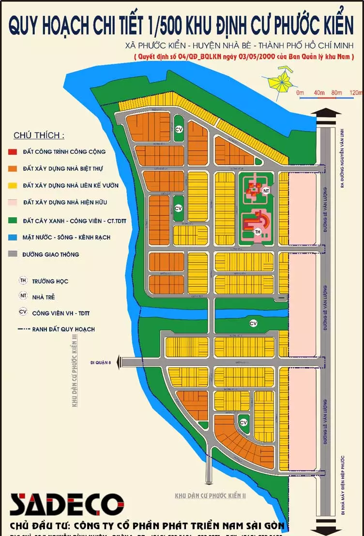 Quy hoạch chi tiết 1/500 khu định cư Phước Kiển Nhà Bè