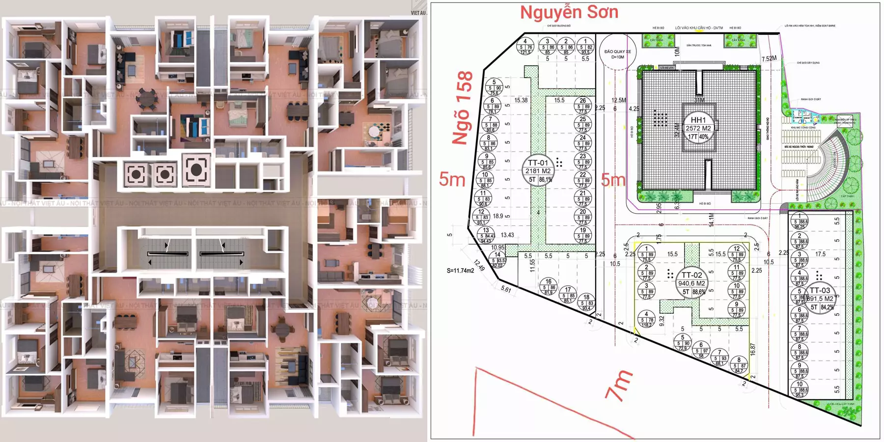 Mặt bằng dự án PHC Complex