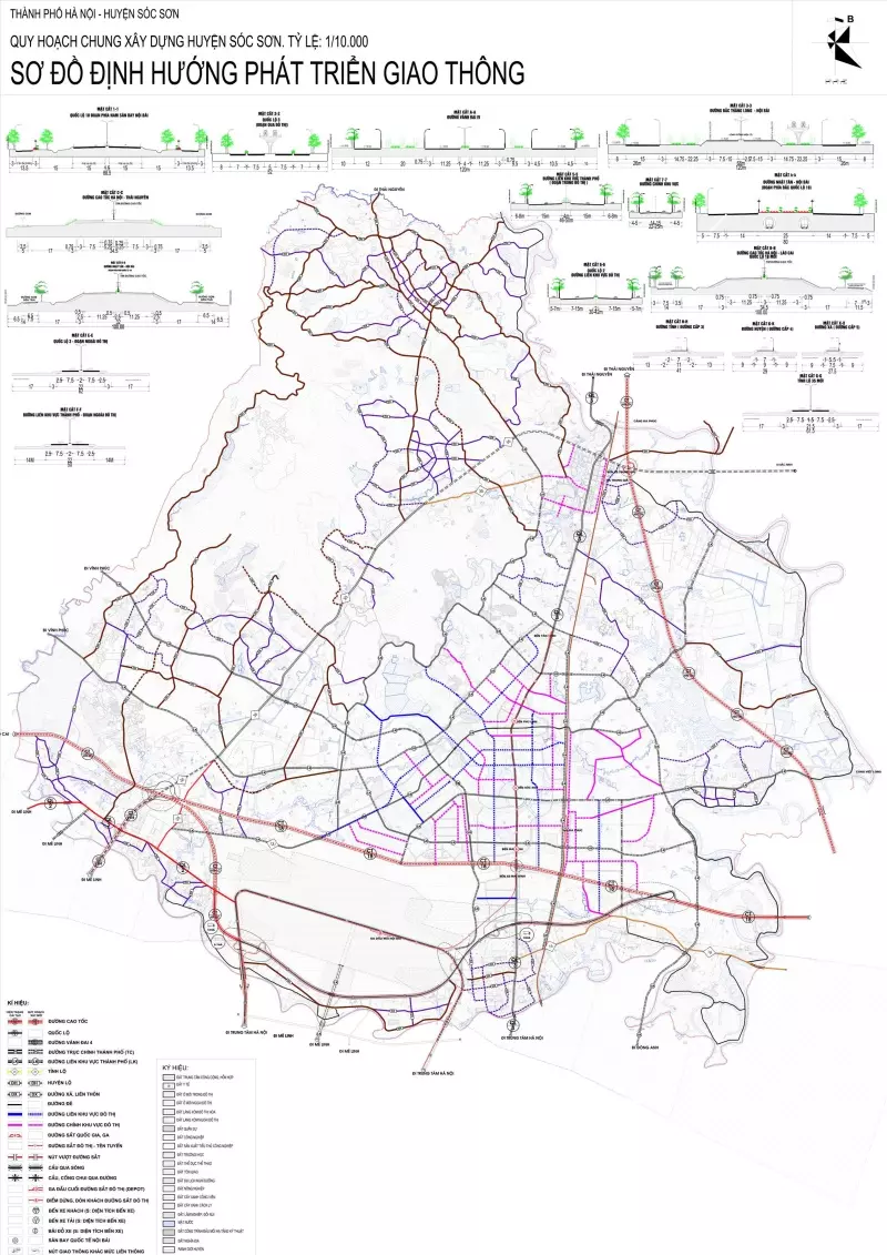 quy hoạch giao thong Sóc Sơn, Hà Nội