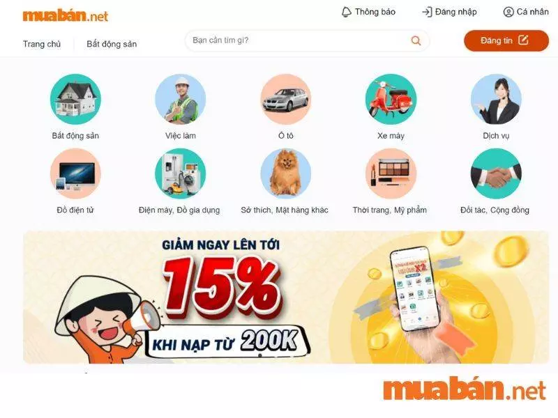 Muaban.net là trang rao vặt tin thuê nhà nguyên căn hàng đầu hiện nay