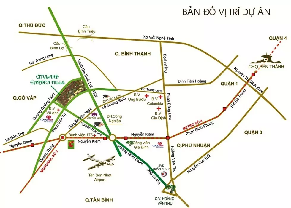 Vị trí khu dân cư Cityland Garden Hills Phan Văn Trị