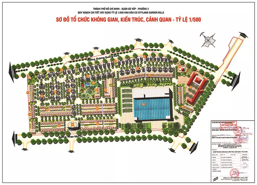 Mặt bằng tổng thể Cityland Garden Hills Gò Vấp