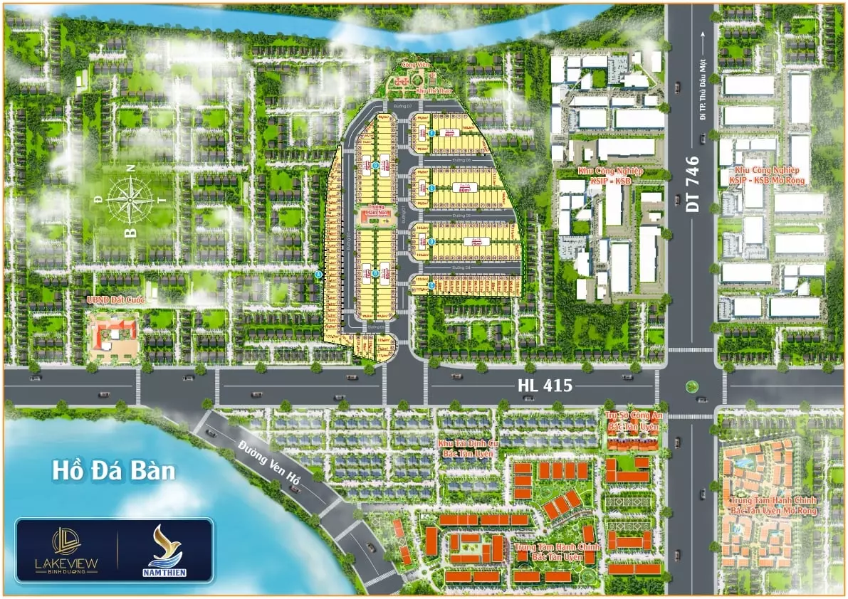 Mặt bằng Lakeview Tân Uyên Bình Dương