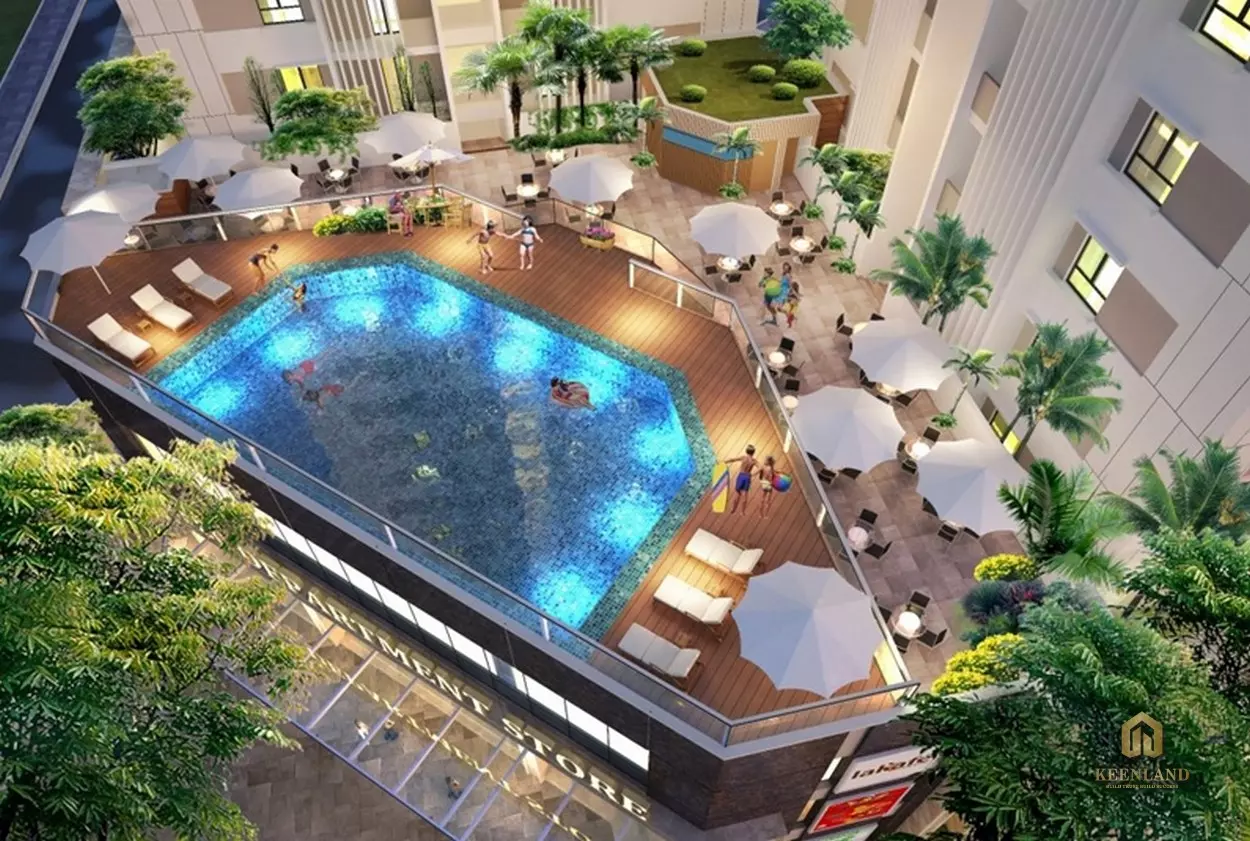 Hồ bơi chân mây - Tiện ích nội khu dự án Starlight Riverside Quận 6