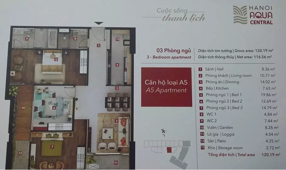 Chung cư Hà Nội Aqua Central 44 Yên Phụ