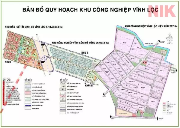 Bản đồ quy hoạch khu công nghiệp Vĩnh Lộc