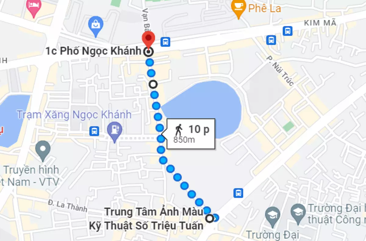 Bản đồ vị trí bán nhà Ngọc Khánh