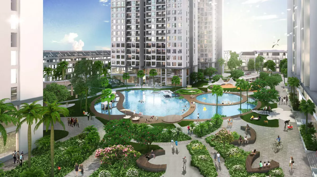 Phối cảnh Vinhomes Green Bay