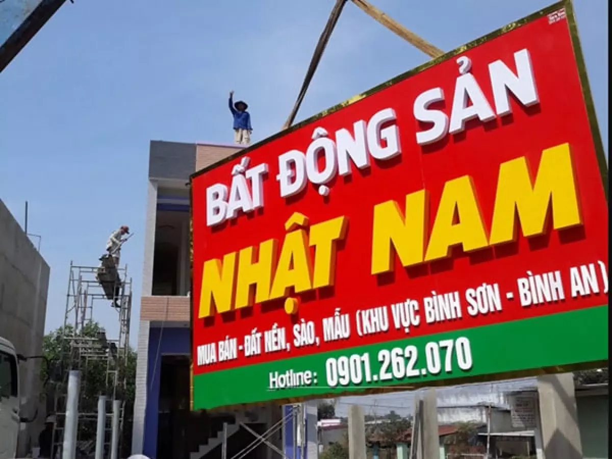 bảng hiệu dịch vụ nhà đất