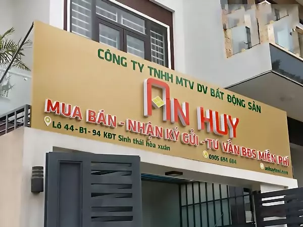 bảng hiệu môi giới nhà đất