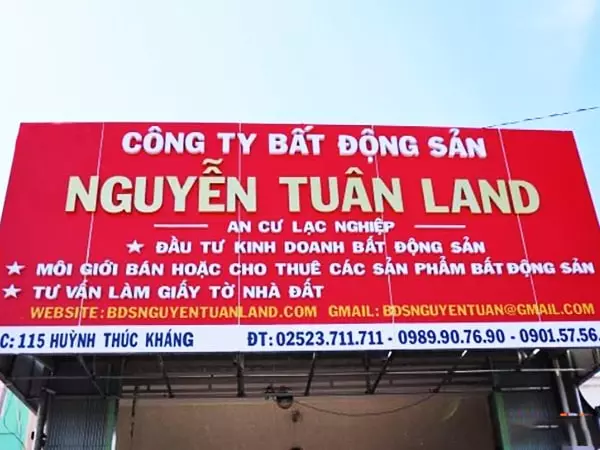 biển hiệu nhà đất