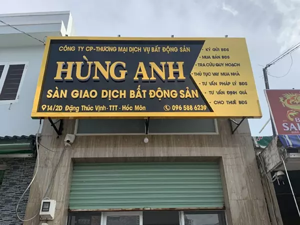 bảng hiệu ký gửi nhà đất