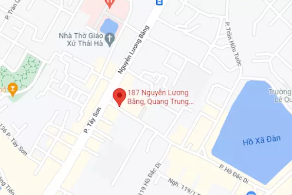 Bản đồ vị trí tòa nhà 187 Nguyễn Lương Bằng