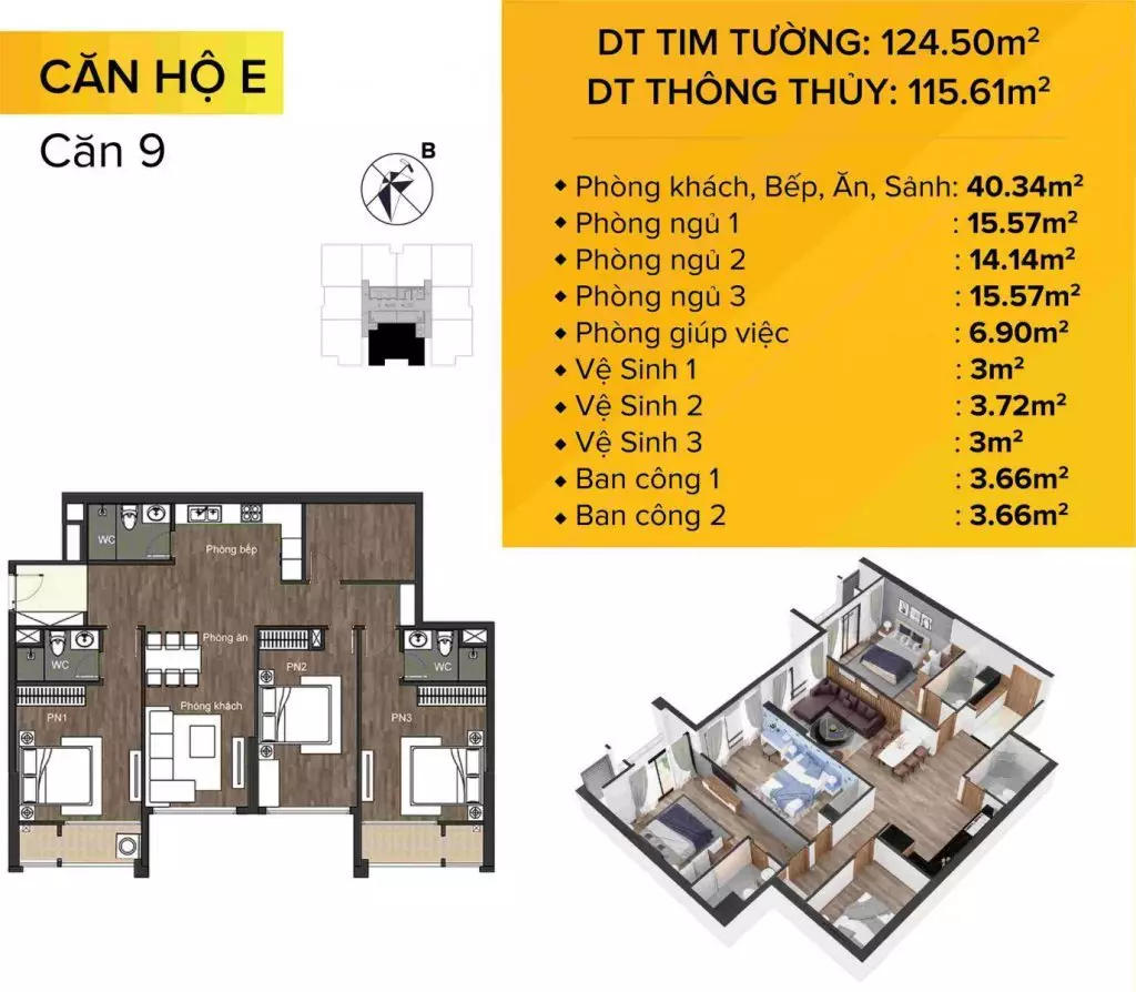 Hệ thống tiện ích của khu căn hộ The Sun Mễ Trì