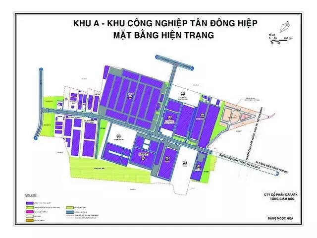 Mặt Bằng Khu Công Nghiệp Tân Đông Hiệp A Bình Dương