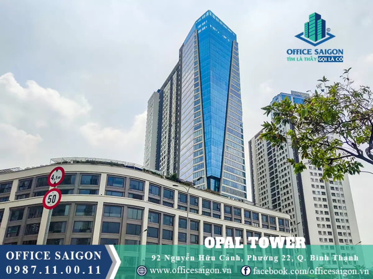 Tòa nhà cho thuê văn phòng Opal Tower tại 92 Nguyễn Hữu Cảnh, Phường 22, Quận Bình Thạnh