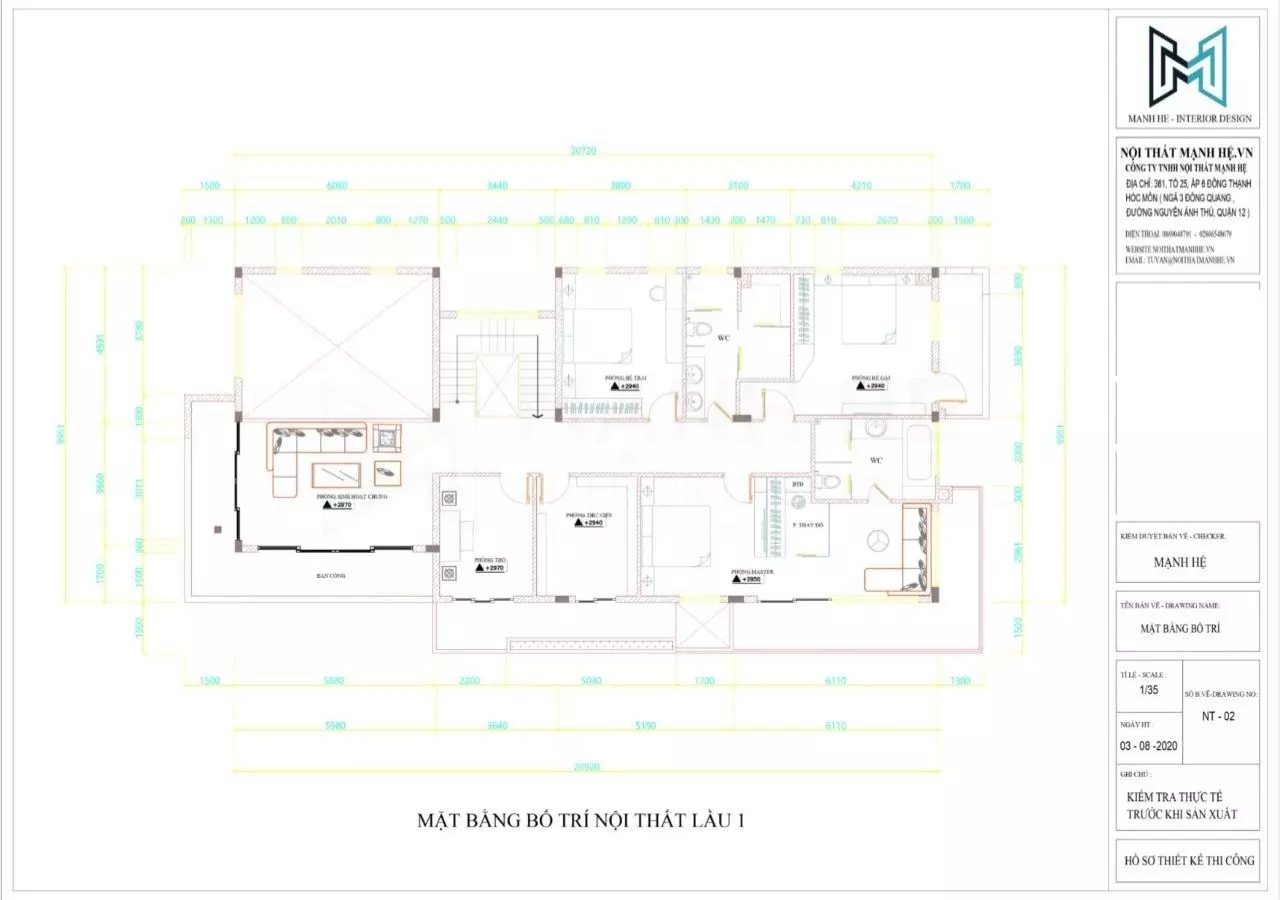 Bản vẽ mặt bằng nhà phố đẹp