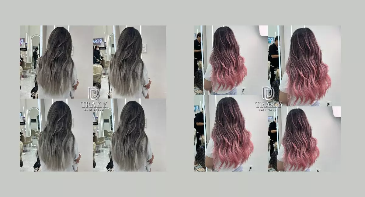 Những màu tóc hot nhất hiện nay được làm tại Traky Hair Salon