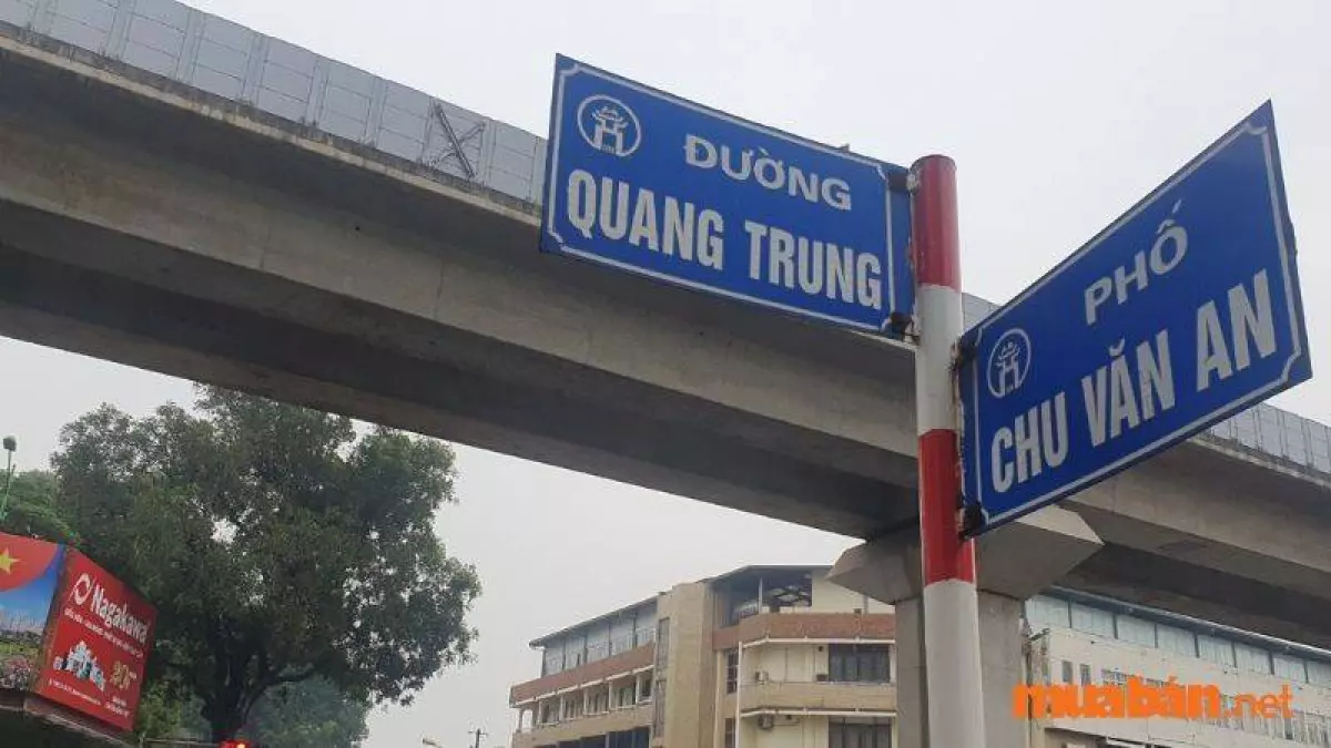 Phố Quang Trung giao với nhiều con đường lớn của quận Hà Đông