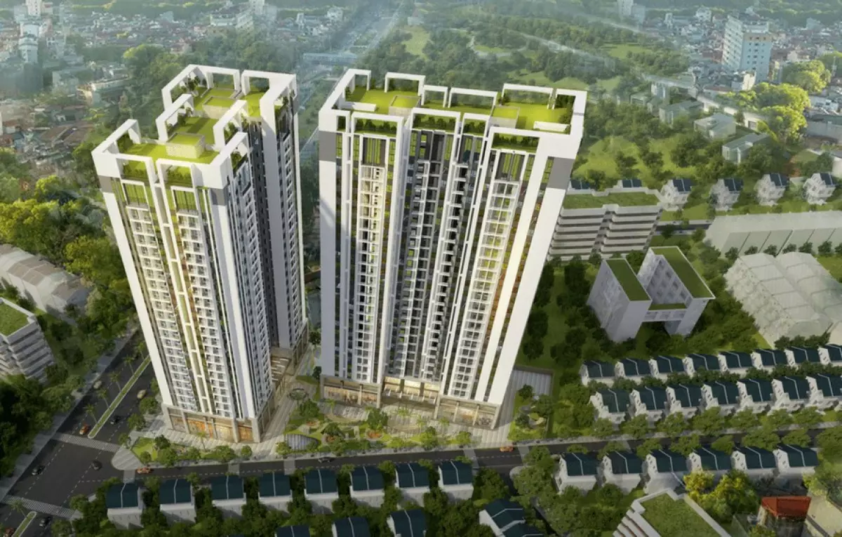 Phối cảnh tổng thể Sky Central