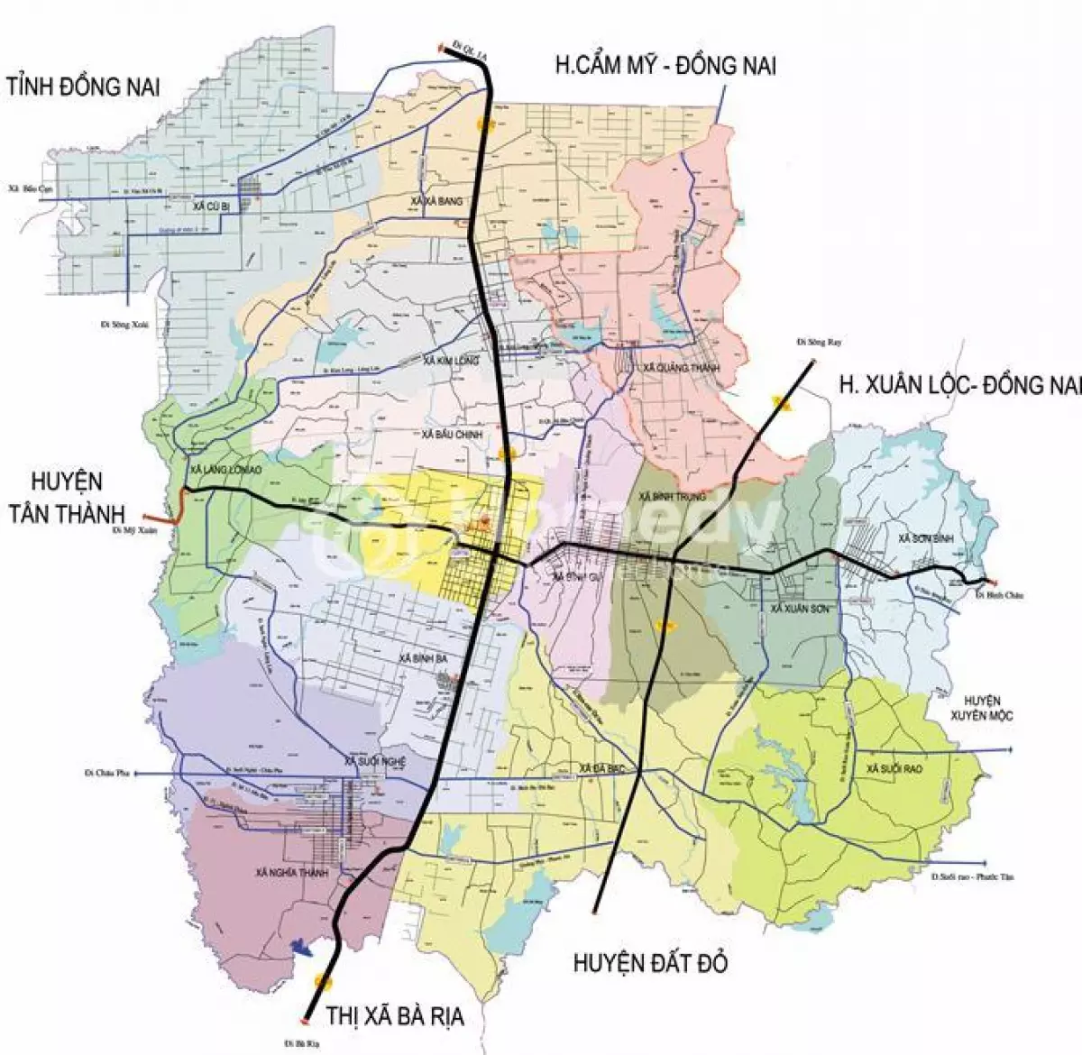 Mua bán Đất tại Huyện Châu Đức, Bà Rịa Vũng Tàu năm 2024