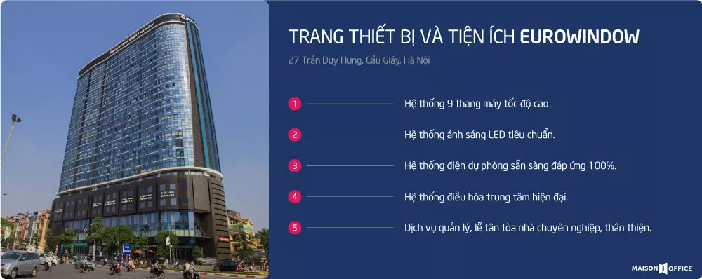 trang thiết bị và tiện ích Eurowindow