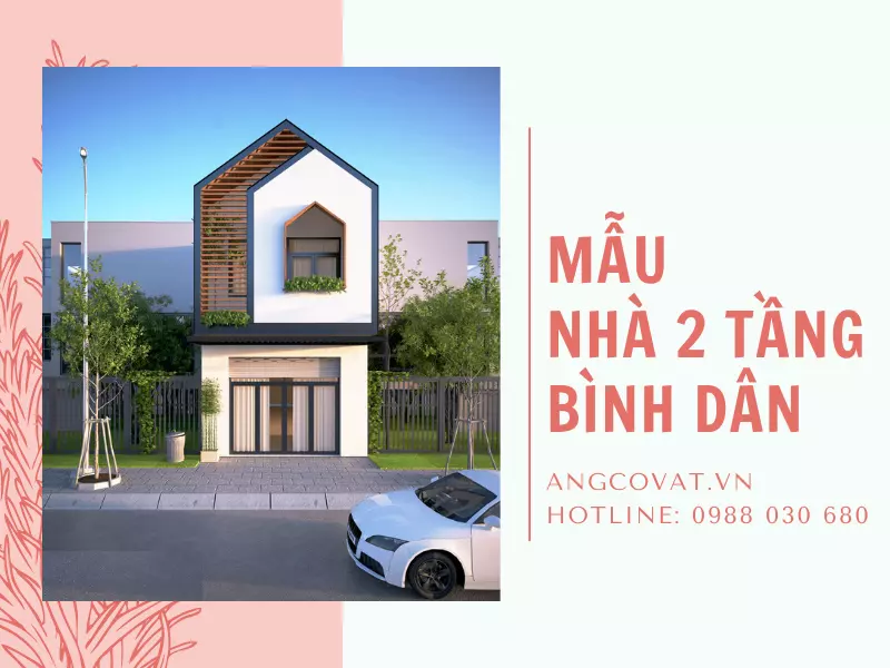 mẫu nhà 2 tầng bình dân