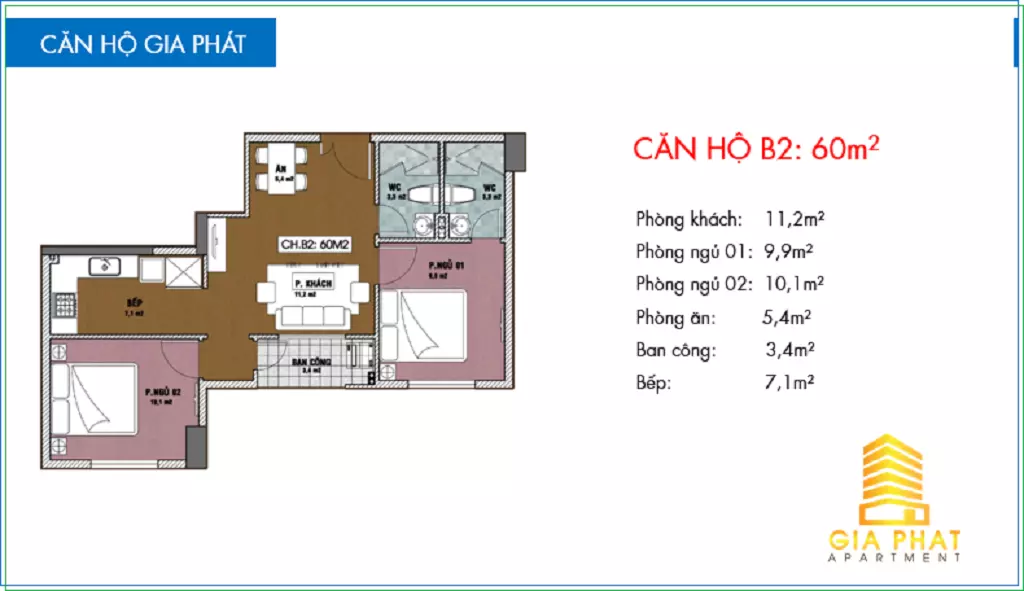 thiet ke can ho Gia Phat Apartment B2