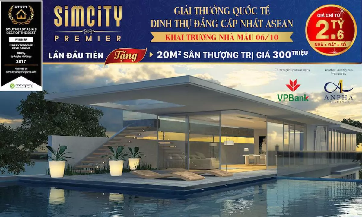 Simcity Premier Homes triển khai giai đoạn 2 chỉ 68 nhà phố biệt lập