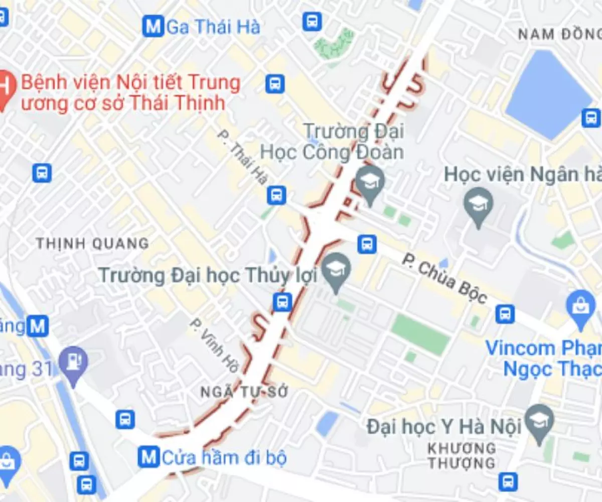 Đường Tây Sơn là nút giao quan trọng của 3 trường đại học lớn