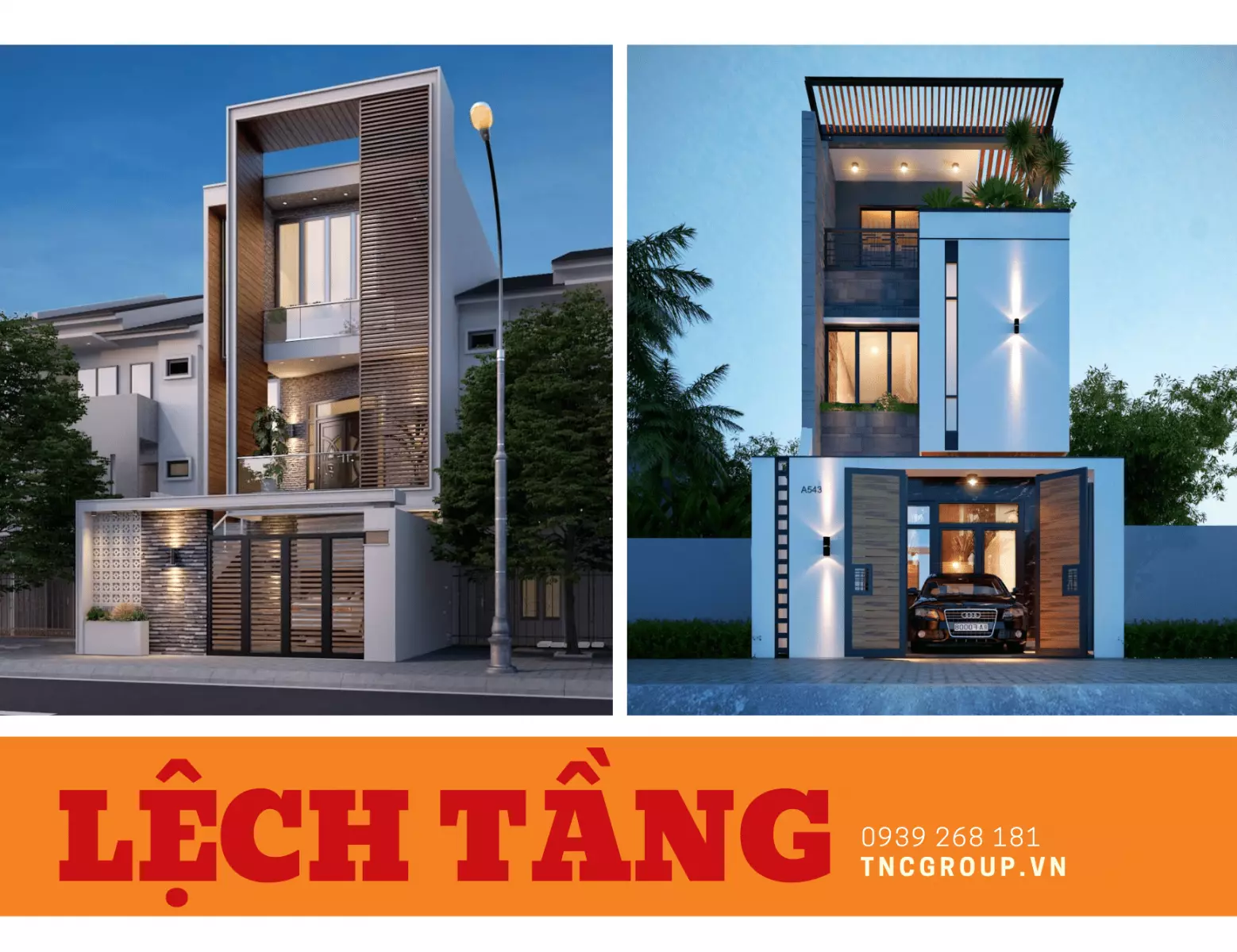 Mẫu thiết kế nhà lệch tầng 6x10 3 tầng