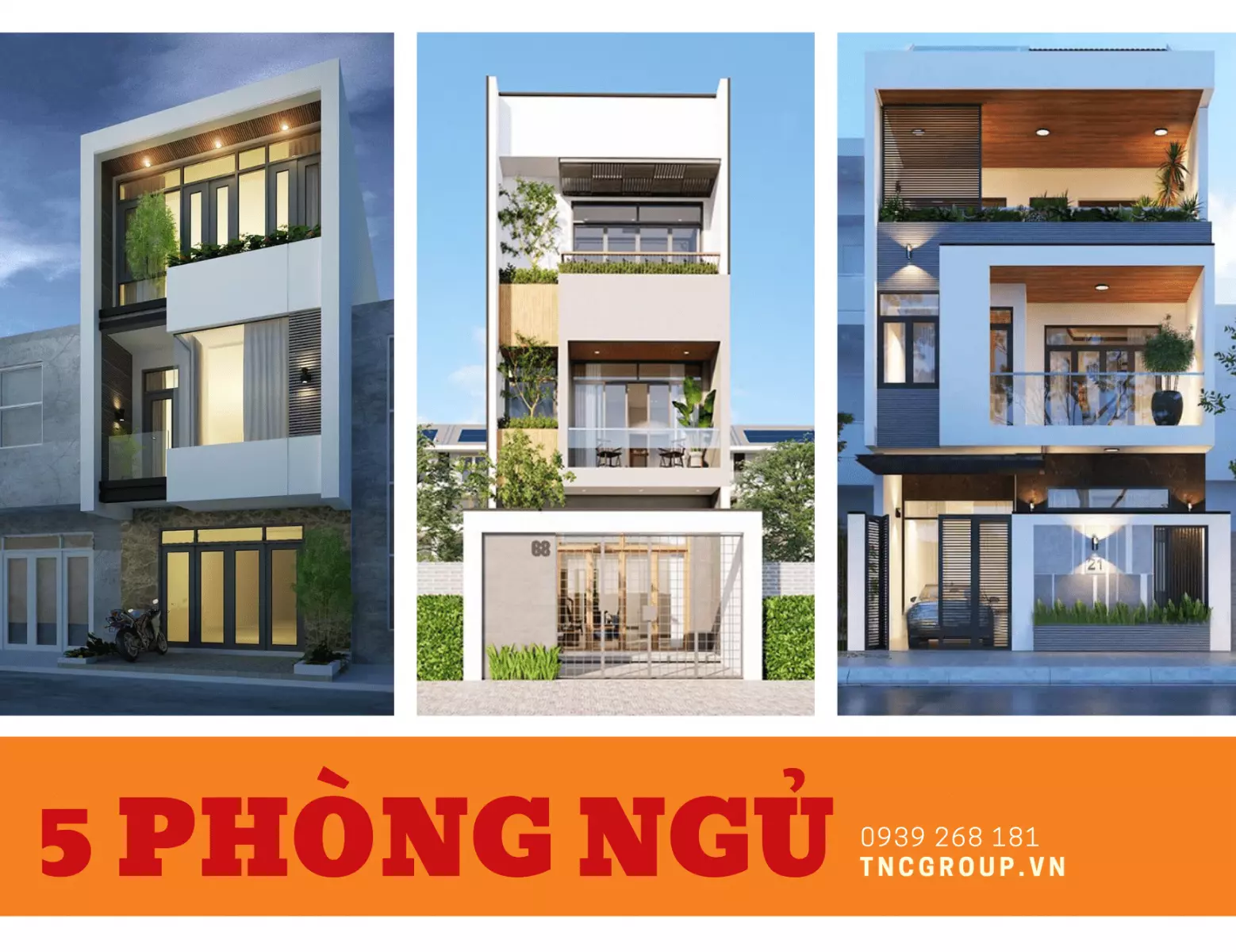 Mẫu thiết kế nhà ống 3 tầng diện tích 6x10m 5 phòng ngủ