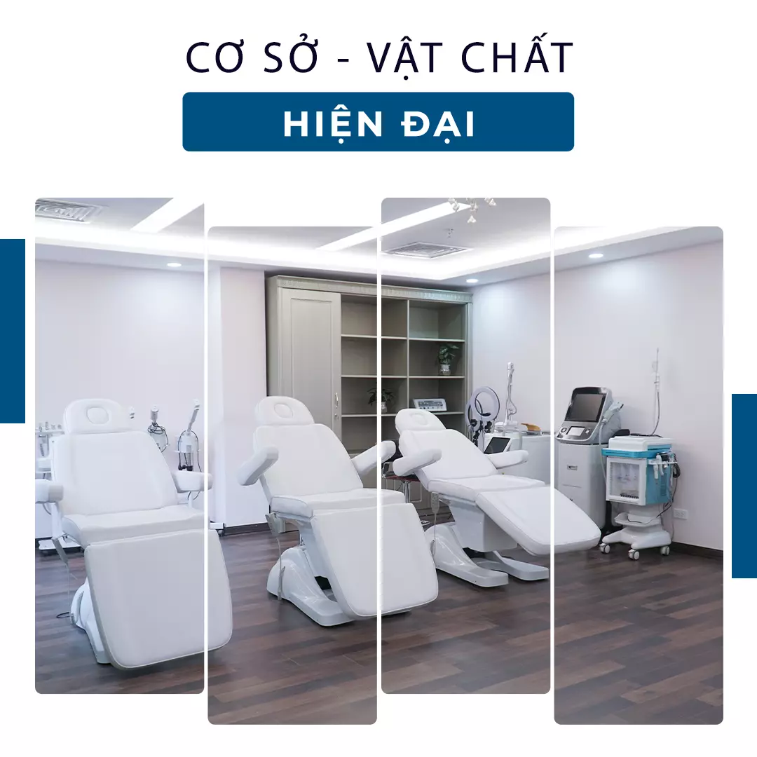 Cơ sở vật chất hiện đại với toàn bộ máy móc và thiết bị được nhập khẩu