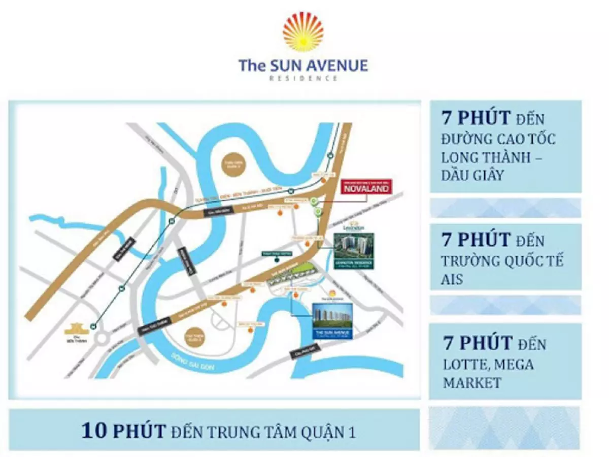 The Sun Avenue 28 Mai Chí Thọ - Khu Đô Thị Sang Trọng Tại Khu Đông Sài Gòn