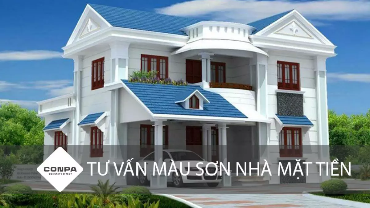 Tư vấn cách phối màu sơn nhà mặt tiền