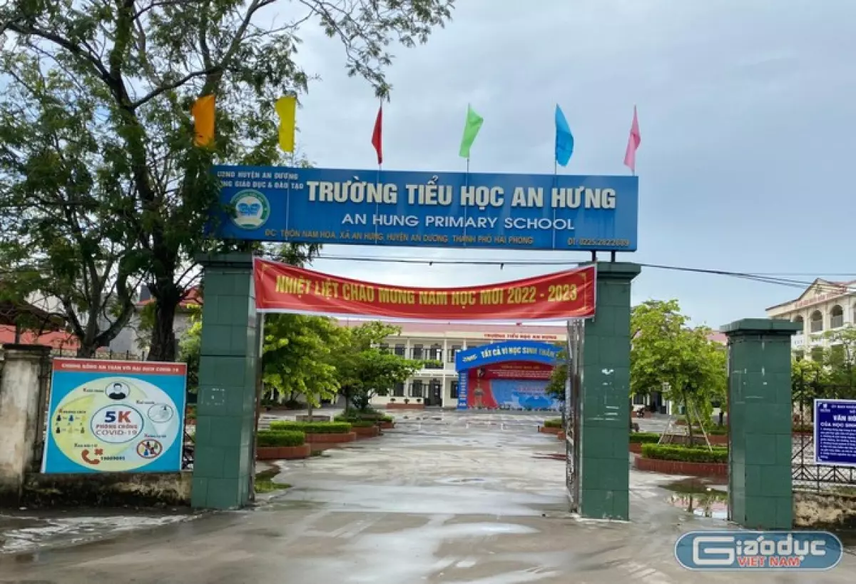 Sau khi có thông tin phụ huynh không đồng thuận, Trường Tiểu học An Hưng đã dừng việc vận động tài trợ mua sắm bàn ghế, trang thiết bị dạy học (Ảnh: LT)