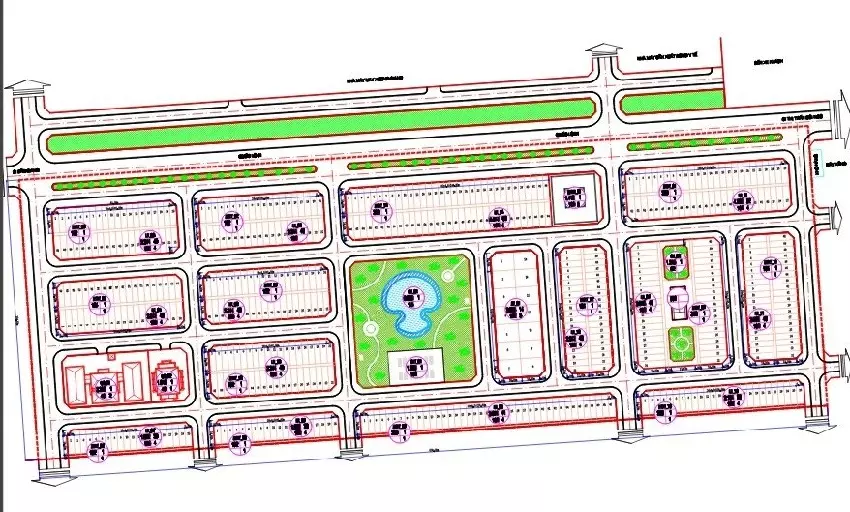 Mặt bằng Khu đô thị Đồng Cửa Lục Nam Bắc Giang