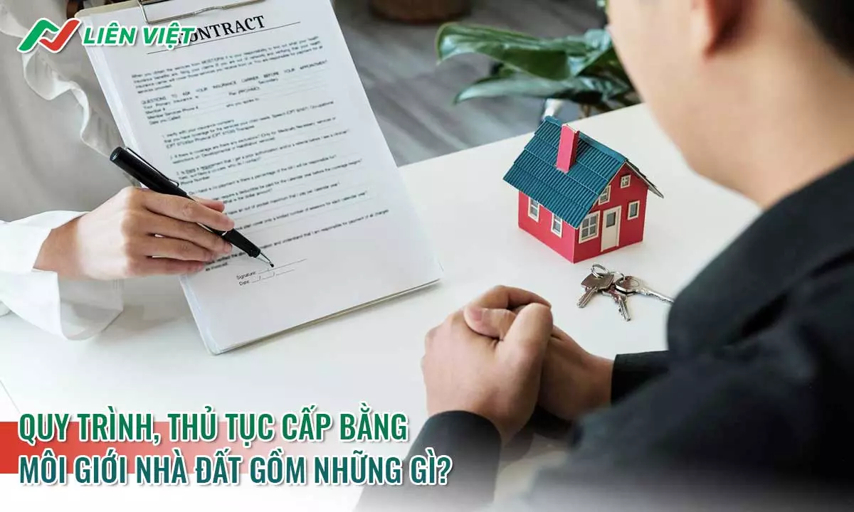 Quy trình, thủ tục cấp bằng môi giới nhà đất