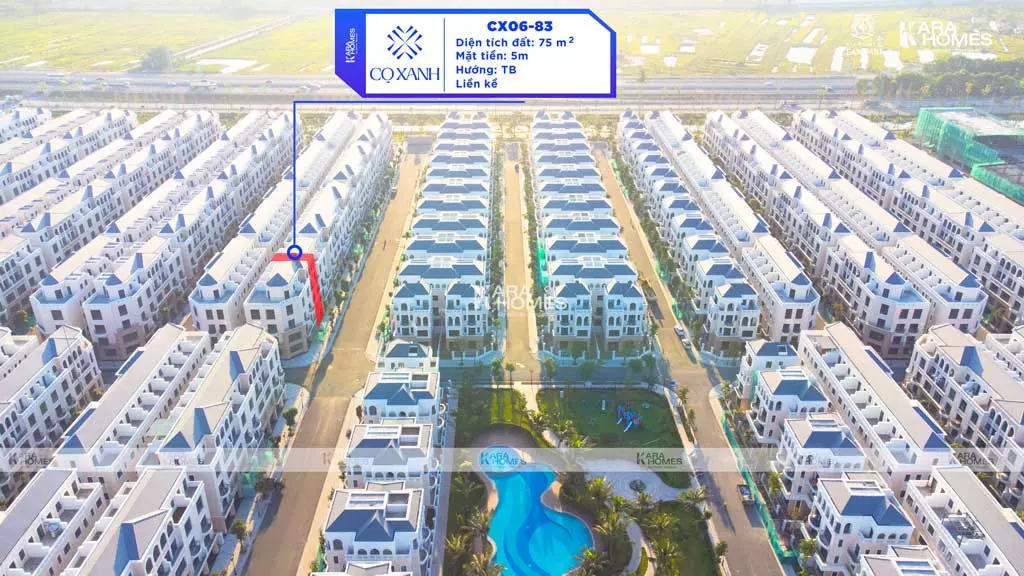 Biệt thự liền kề Vinhomes Ocean Park 2 - CX06-83 có mặt tiền 5m