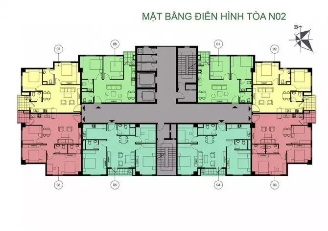 Mặt Bằng Tòa N02