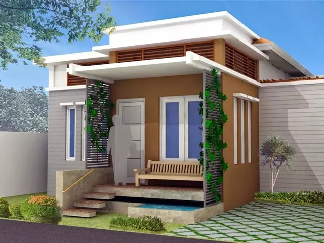 Nhà cấp 4 mái bằng diện tích 50m2 có gác lửng