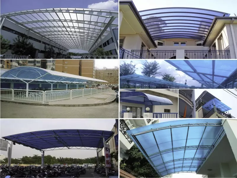 Sử dụng tấm lợp Polycarbonate