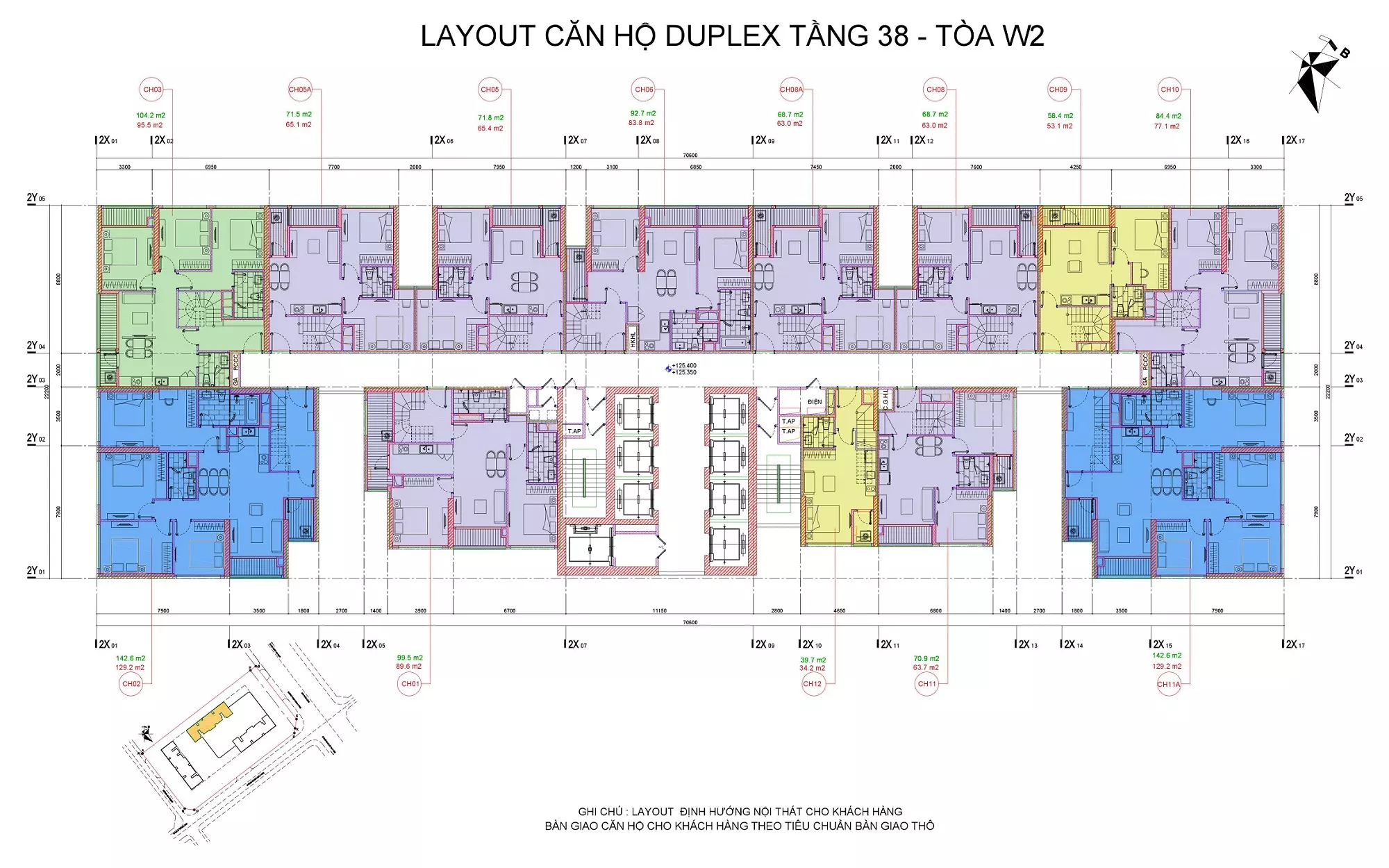 Mặt Bằng & Giá Bán Tòa W2 Vinhomes West Point (West 2)