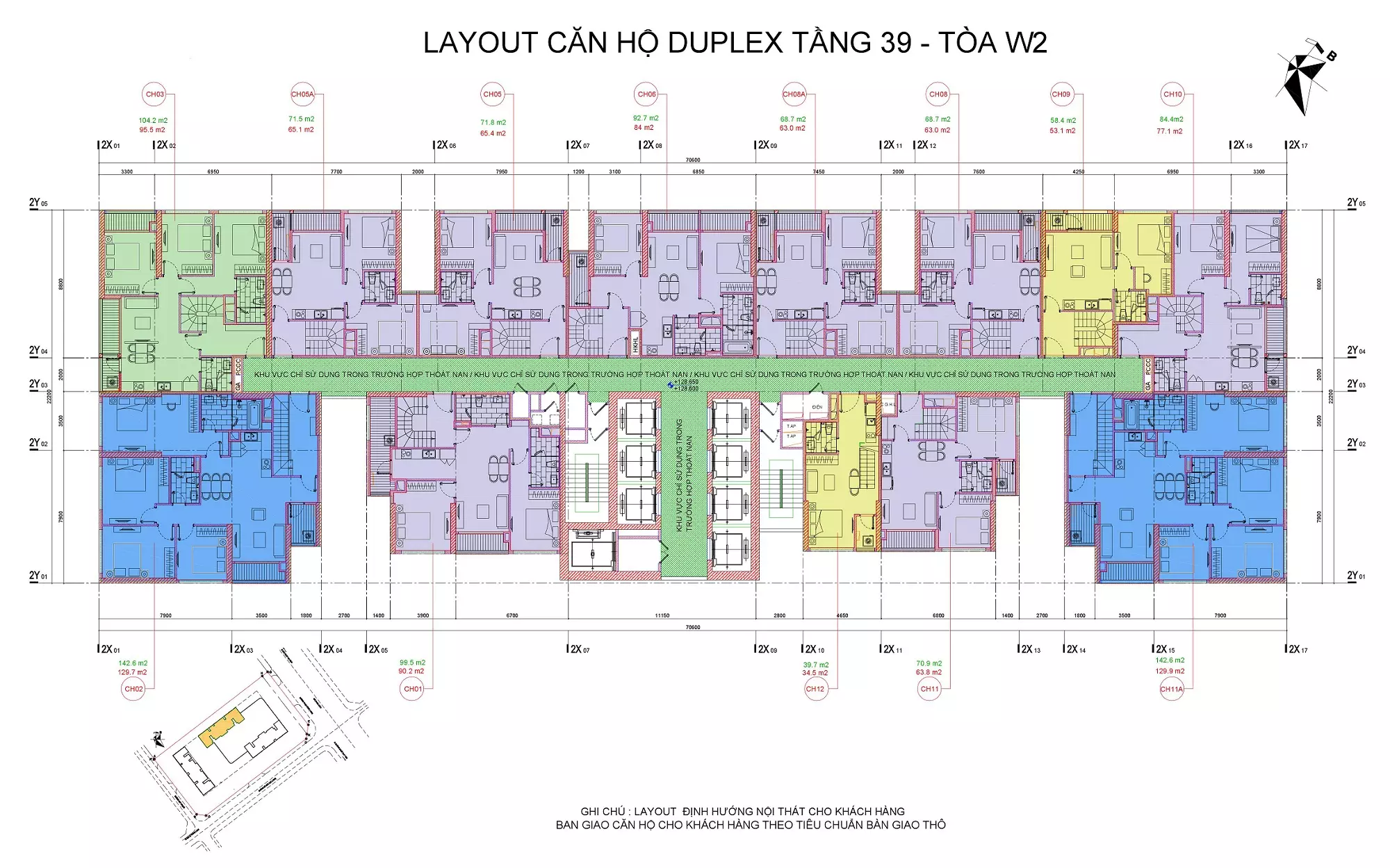 Mặt Bằng & Giá Bán Tòa W2 Vinhomes West Point (West 2)