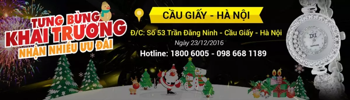 Đồng hồ chính hãng Đăng Quang khai trương Showroom số 57 tại Cầu Giấy