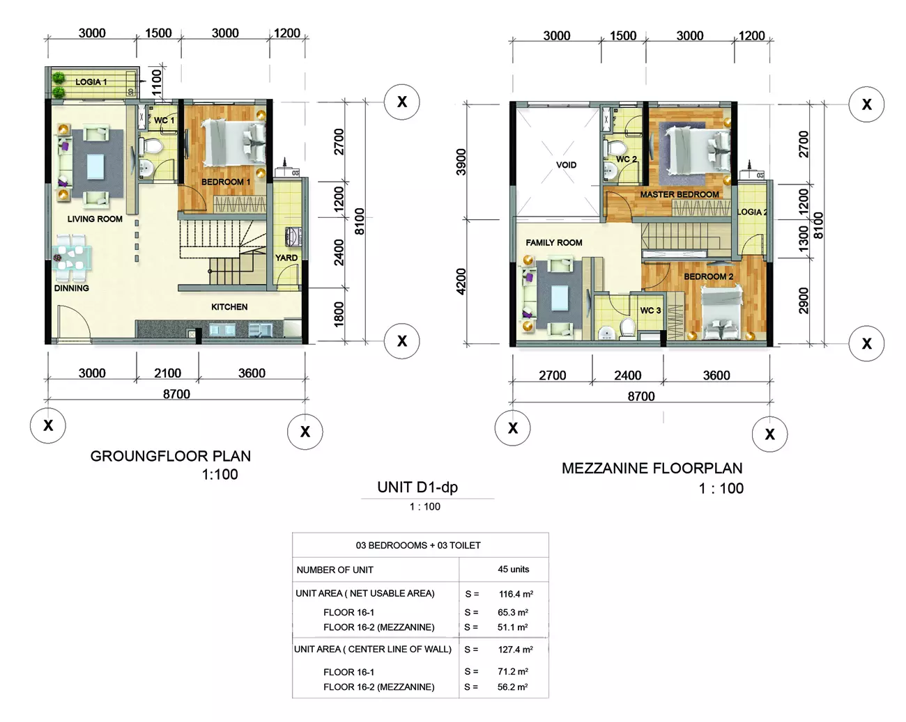 Thiết kế căn hộ Duplex Emerald Celadon City