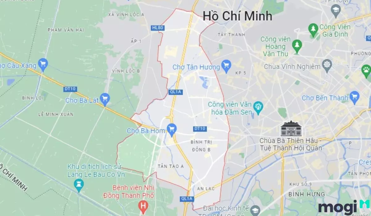 Thị trường mua bán nhà Bình Tân