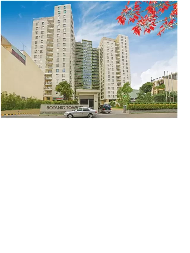   Căn hộ chung cư Botanic Towers: Kích thước và tiện ích