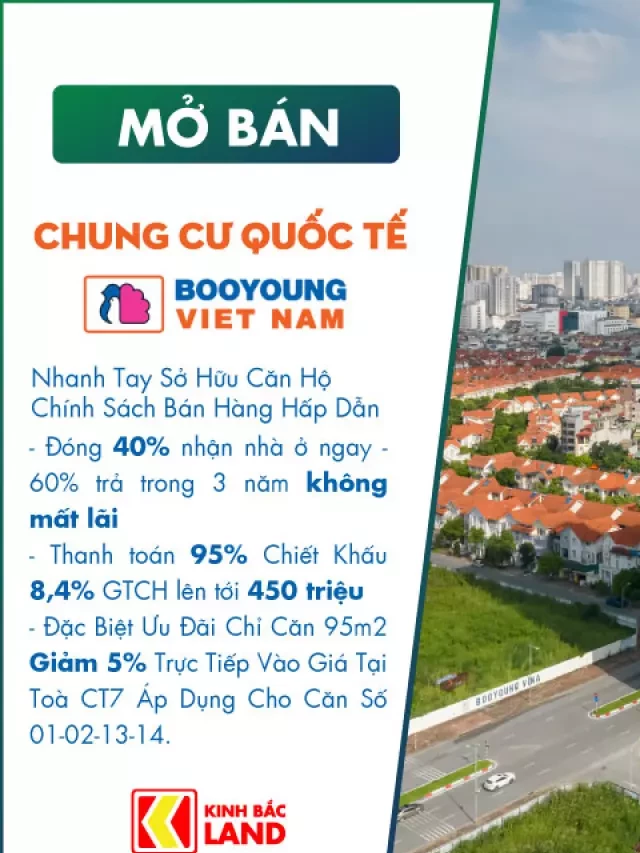   CHUNG CƯ BOO YOUNG – BÀN GIAO FULL NỘI THẤT HÀN QUỐC