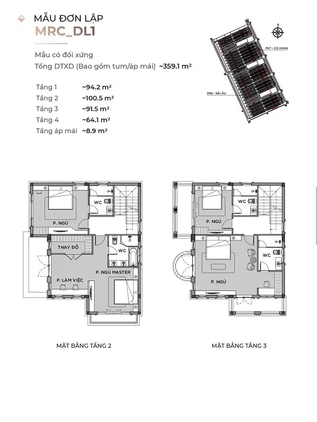   Thiết Kế Biệt thự đơn lập Vinhomes Ocean Park 2 – The Empire: Sự kết hợp hoàn hảo giữa hiện đại và thiên nhiên